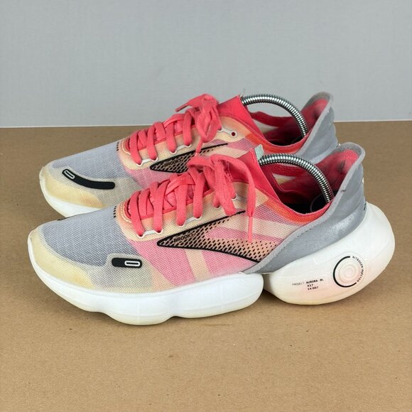 Brooks Aurora BL Running Shoes Womens 8.5 Gray Coral Low Top Lace Up - Picture 10 of 10